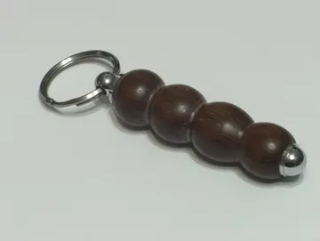 African Coral Wood Key Ring handcrafted by Paul's Pens n Things