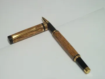 Parker style rollerball in mesquite with 24kt gold trim