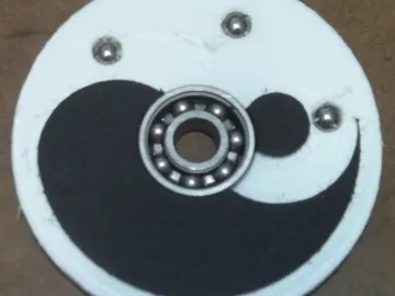 Fidget Spinner — Yin Yang cut by Paul's Pens n Things