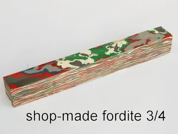 Fordite pen blank cut square and ready to turn